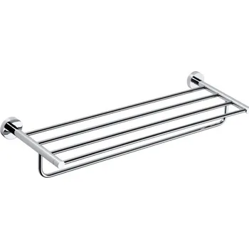 Držák na ručník X-ROUND E polička na ručníky s hrazdou 600mm, chrom XR415