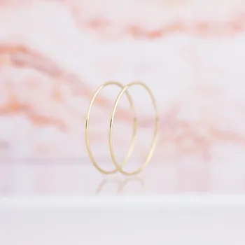 Náušnice Lillian Vassago Kruhové náušnice, zlato 4,9 cm LLV31-GER012 Barva zlata: Žlutá