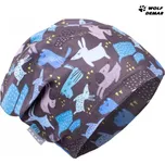 UNUO Dětská fleecová čepice Homeless, pejsci