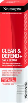 Léčba akné Neutrogena Clear & Defend+ Daily Serum sérum proti akné 30 ml