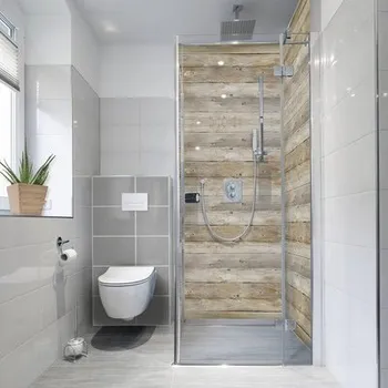 Obklad Samolepící PVC tapeta do koupelny mySPOTTI fresh Holz 100x255 cm