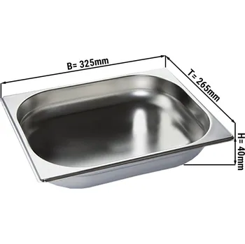 Dóza na potraviny G.Gastro GN nádoba 1/2 - hloubka 40 mm