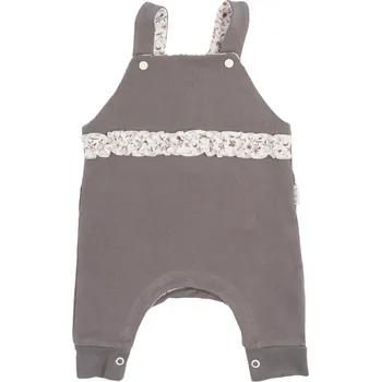 Kojenecké oblečení Mamatti Dětské láclové kalhoty Louka - šedé, Velikost koj. oblečení 68 (3-6m)