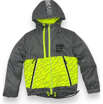 Nice Classic Chlapecká šedá zimní bunda Barva: Šedá, Velikost: 122