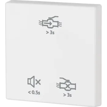 Stavebniny Kryt RF tlačítka 55x55mm s potiskem (Zaplavení) Bílá Lesklá | CWIZ-01/g1
