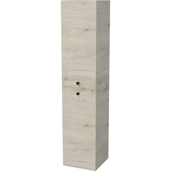 Koupelnový nábytek Koupelnová vysoká skříňka Intedoor Landau Retro 35 cm dub světlý