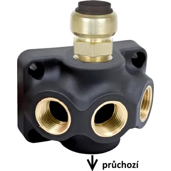 Vodovodní potrubí TECTITE Průchozí krabice pro rozvod vzduchu 22 mm - G1/2" - 3xG1/2"