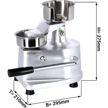 Strojek na těstoviny G.Gastro Ruční stroj na hamburgery - Ø 150 mm