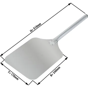 Pec na pizzu G.Gastro Hliníková lopatka na pizzu - 24 x 17 cm