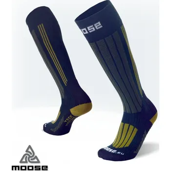 Pánské ponožky TREK LONG turistické merino podkolenky Moose