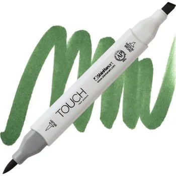 Lihová fixa TOUCH oboustranná Brush & Chisel, G43 Deep olive green