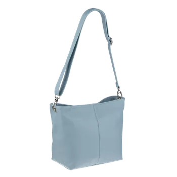 Kabelka NovaKabelka.cz Kožená italská crossbody kabelka Prisca Azzuro Chiaro