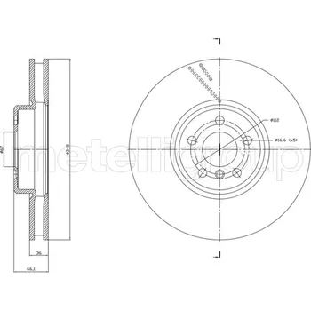 Brzdový kotouč Brzdový kotouč METELLI 23-1868C