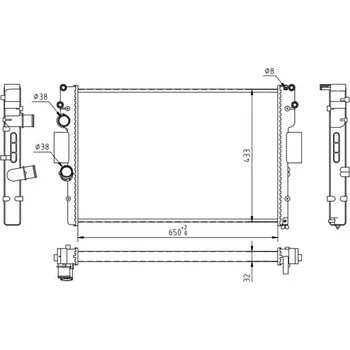Chladič motoru Chladič, chlazení motoru HART 620 356