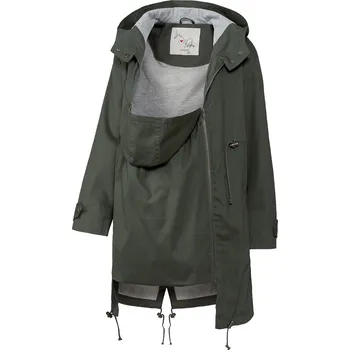 Dámská bunda esmara® Dámská těhotenská a nosicí parka s BIO bavlnou (khaki, 46)