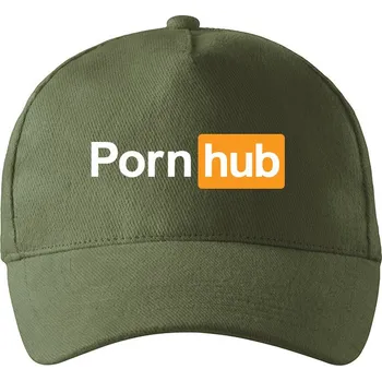 Kšiltovka Kšiltovka Pornhub, Barva Khaki, Velikost 19×11 cm , Canvas Kšiltovka Bezvatriko.cz 1044