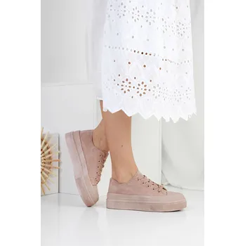 Dámské tenisky DoAndBe Semišové tenisky na platformě LA188KH Velikost: 37