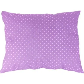 Dekorativní polštářek Dekorační polštář puntík na fialové 40 x 30 cm | RTex
