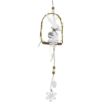 Velikonoční dekorace Zajíček v okénku na zavěšení 50 cm