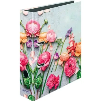 Pořadač pákový A4, 8cm květy