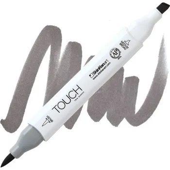 Lihová fixa TOUCH oboustranná Brush & Chisel, WG6 Warm grey
