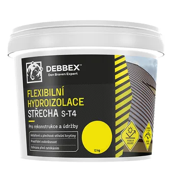 Hydroizolace Den Braven Debbex flexibilní hydroizolace střecha S-T4 červenohnědá 12 kg