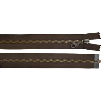 Zip Zip staromosazný bundový 6mm délka 50 až 90 cm barva 44 hnědá délka 60 cm