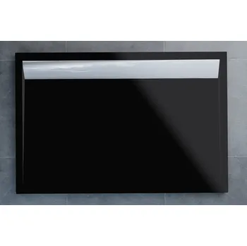 Sprchová vanička SanSwiss WIA 90 100 50 154 Sprchová vanička obdélníková 90×100 cm černá, kryt aluchrom WIA 90 100 50 154