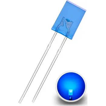 Dioda LED Dioda obdélníková 2x5x7mm, Modrá difuzní