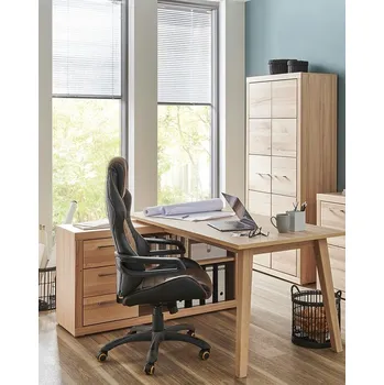 Knihovna Velká knihovna s dveřmi Berlin - Buk masiv BERLIN-KANC12