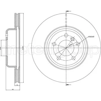 Brzdový kotouč Brzdový kotouč METELLI 23-1253C