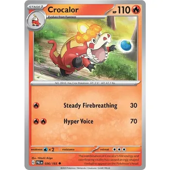 Karetní hra Crocalor 036/193 - Paldea Evolved Typ karty: Non-Holo