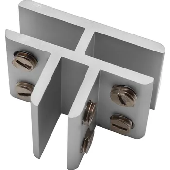 Onpira Hliníkový držák skla 8-12 mm tvar T Síla skla: 8 až 10 mm