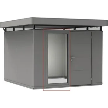 Zahradní domek Skleněný prvek pro domky Biohort CasaNova šedý křemen metalický