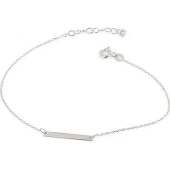 Náramek Dámský náramek z bílého zlata ZLNA921F 17 - 20 cm + Dárek zdarma