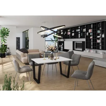 Jídelní stůl Jídelní stůl CEZAR bílý 138 x 90 cm