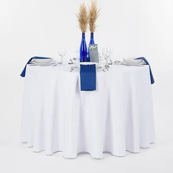 ubrus Restaurační ubrus HOTELUM BLISS - Ø 280 cm, bílý, 100% PE s teflonovou úpravou WHI-280HOR