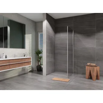 Lansanit Boční stěna Tadao SPD 800, chrom/čiré sklo