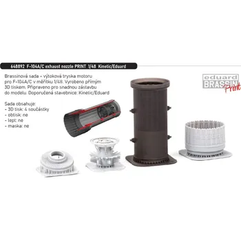 Plastikový model Eduard 1/48 F-104A/C exhaust nozzle PRINT (KINETIC / EDUARD)