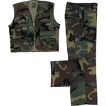 M.F.H. (Německo) Dětské maskáčové kalhoty a vesta - Woodland Velikost: S - výška postavy 122 / 128 cm