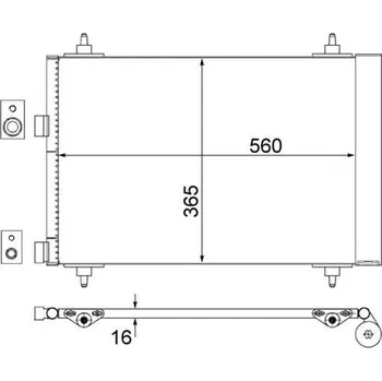 Výparník klimatizace Kondenzátor, klimatizace MAHLE AC 315 000S