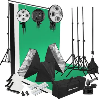 Studiové světlo Fotostudio - Trvalé denní světlo, 12x E27/45W 5500K