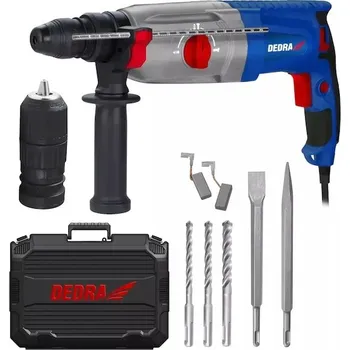 Pneumatické kladivo Dedra DED7852QC vrtací kladivo SDS PLUS QC 1050W, 0-980ot./min, 3 funkce,kufr