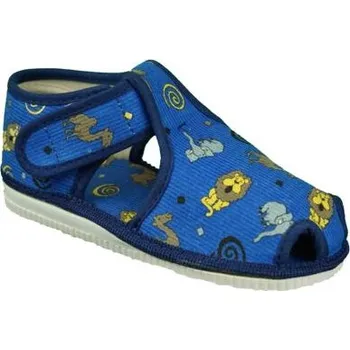 Dívčí bačkory obrázkové bačkory dětské 805-1 modré velikost 16