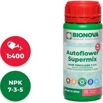 Hnojivo Hnojivo BioNova AutoFlower SuperMix Objem: 250ml