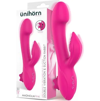 Vibrátor InToYou Ünihörn MagnoliaPink Double Vibration & Suction Rabbit Pink
