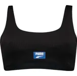 Dámské dvoudílné plavky Puma SWIM RIBBED SCOOP NECK TOP W černé 938072-01 - S | UK 11 | US 12