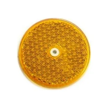 odrazka oranžová s otvorem uprostřed