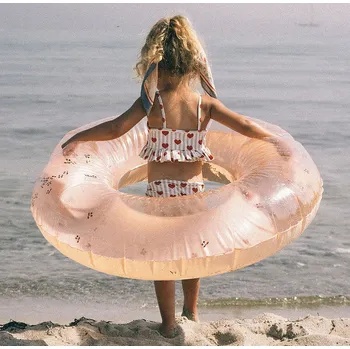 Konges Slojd Konges Sløjd Velký nafukovací kruh Blush Transparent ⌀100 cm Konges Sløjd Float Ring Transparent