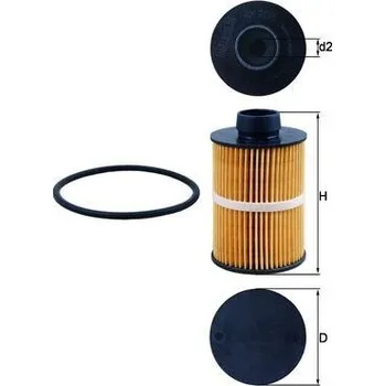 Filtr do auta Palivový filtr MAHLE KX 208D